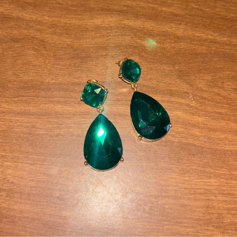 Stunning Green Jewel Earrings